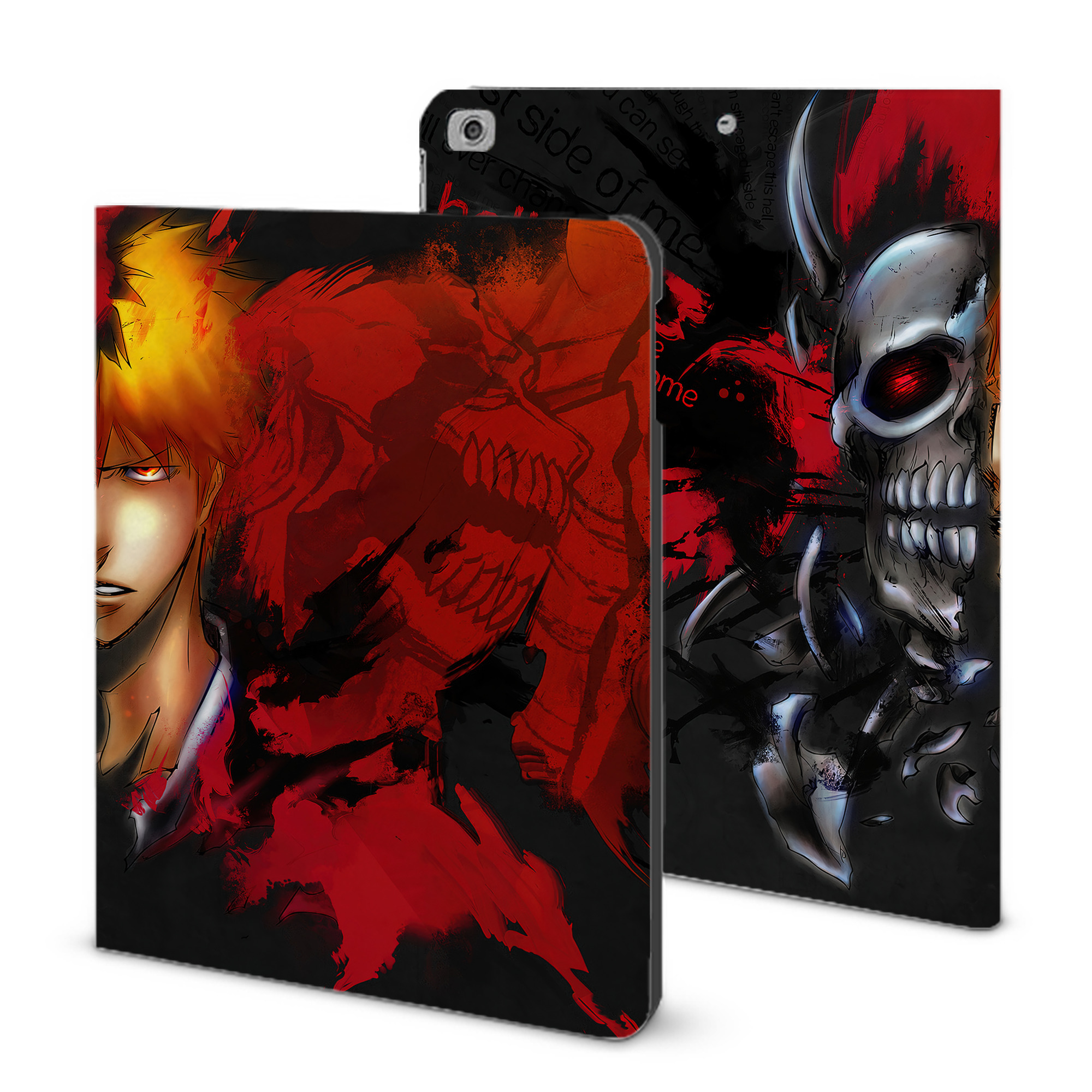 （画像用） ブリーチ BLEACH IPad ケース ブック型 PUレザー TPU 耐衝撃 軽量 薄型 ペン収納なし 全面保護 IPad 各モデル対応